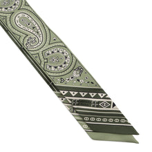 Load image into Gallery viewer, HERMES Twilly 《Cheval de Coeur Bandana》 Roden/Khaki/CreamH064259S 01 Silk100%
