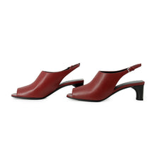 将图像加载到图库查看器中，HERMES Sandals 《Marly》 45 Rouge HH261097Z Nappa Size 36.5
