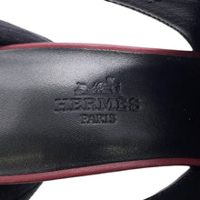 将图像加载到图库查看器中，HERMES Sandals 《Marly》 45 Rouge HH261097Z Nappa Size 36.5
