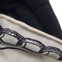 Load image into Gallery viewer, HERMES Giant Square "Kaleidoscope Effect" Size 140 Black/White Cashmere70% Silk30%
