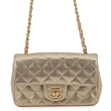 Load image into Gallery viewer, CHANEL Mini Matelasse Single Chain Bag MetalicGoldA69900 Leather Size 20
