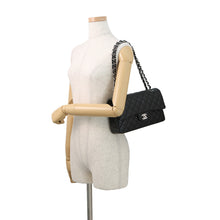 Load image into Gallery viewer, CHANEL Matelasse W Flap ChainShoulder Bag BlackA01112 Lambskin Size 25
