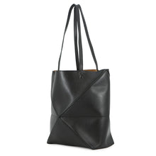 Load image into Gallery viewer, LOEWE puzzle fold tote BlackA657G50X01 Shiny Calf Leather Size Medium
