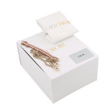 将图像加载到图库查看器中，Dior Lady Dior 2Way Handbag Antique pinkM0505OWCB_M77P Patent Leather Size Mini
