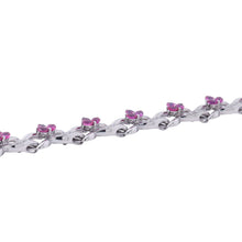 将图像加载到图库查看器中，June Ruby Diamond Design Necklace 18K White Gold
