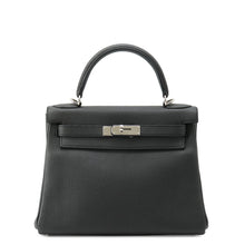 将图像加载到图库查看器中，HERMES Kelly Black Togo Leather Size 28
