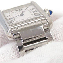 将图像加载到图库查看器中，CARTIER Tank mast SM W29.5mm×H22mm Stainless Steel Silver DialWSTA0051
