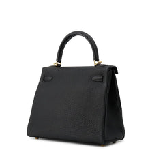 Load image into Gallery viewer, HERMES Kelly Retourne Black Togo Leather Size 25
