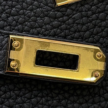 Load image into Gallery viewer, HERMES Kelly Retourne Black Togo Leather Size 25
