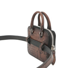 Load image into Gallery viewer, Berluti Anne Jules Nano Scritto Swipe Leather Pouch Brown Leather

