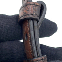 Load image into Gallery viewer, Berluti Anne Jules Nano Scritto Swipe Leather Pouch Brown Leather
