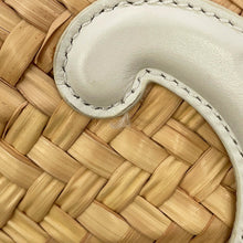 Load image into Gallery viewer, CELINE Teen Classic Panier Triomphe Basket Bag Beige/White113832CGG.01BC Raffia Leather
