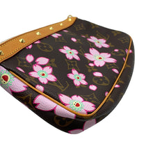 将图像加载到图库查看器中，LOUIS VUITTON Pochette Accessoires Brown/PinkM92006 Monogram Cherry Blossom
