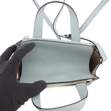 Load image into Gallery viewer, Valextra Valextra Mini Paspa 2WAY Bag Gray/Beige/Black Leather
