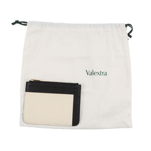 Load image into Gallery viewer, Valextra Valextra Mini Paspa 2WAY Bag Gray/Beige/Black Leather
