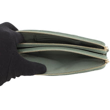 Load image into Gallery viewer, CHANEL Matelasse Chain wallet GreenA82527 Caviar Leather
