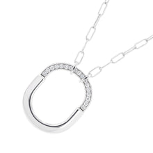 将图像加载到图库查看器中，TIFFANY&amp;Co. Padlock Pendant Size Medium72342100 18K White Gold
