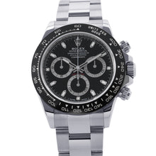 将图像加载到图库查看器中，ROLEX Cosmograph Daytona W40mm Stainless Steel Black Dial116500LN
