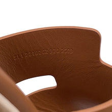 将图像加载到图库查看器中，HERMES Eze 30 Sandals GoldH221026Z Calf Leather Size 37
