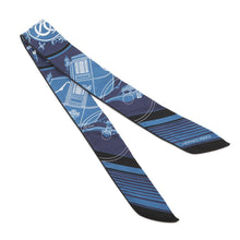 Load image into Gallery viewer, HERMES Twilly EX-LIBRIS Black / Marine / White Silk100% Leather
