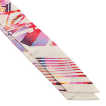 将图像加载到图库查看器中，HERMES Twilly Ex-Libris Kyoto Marble EX-LIBRIS MARBLE Rose/Blanc/Blue Silk100%
