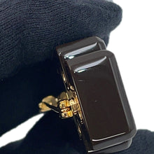 Load image into Gallery viewer, CHANEL Perfume motif brooch Brown Plastic
