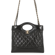 CHANEL CHANEL 31 Mini Shopping Bag BlackAS4133 Shiny Calf Leather