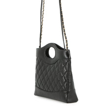 将图像加载到图库查看器中，CHANEL CHANEL 31 Mini Shopping Bag BlackAS4133 Shiny Calf Leather
