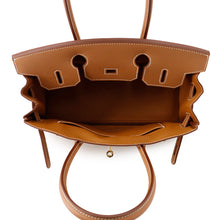 将图像加载到图库查看器中，HERMES ShoulderBirkin Gold Evercolor Size 29
