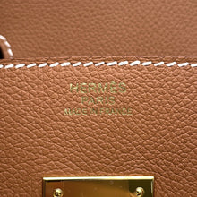 将图像加载到图库查看器中，HERMES ShoulderBirkin Gold Evercolor Size 29
