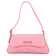 Load image into Gallery viewer, BALENCIAGA XX Cross Body Bag Pink6956452108X5812 Croco embossed leather Size Small
