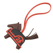 Load image into Gallery viewer, HERMES Rodeo Loveo 24 Terre/Capucines/Black Lambskin Swift Leather Size PM
