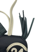 Load image into Gallery viewer, HERMES Rodeo Loveo 24 Vert Mangrove / Black / Craie Lambskin Swift Leather Size PM
