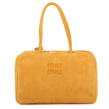 将图像加载到图库查看器中，MIUMIU Bo Bag whiskey5BB117_2CSS_F0R55_V_MON suede
