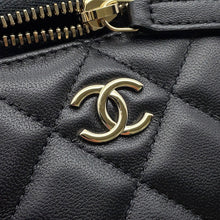 Load image into Gallery viewer, CHANEL Matelasse Vanity ChainShoulder Bag BlackAP2199 Lambskin
