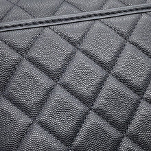 Load image into Gallery viewer, CHANEL Matelasse Top Handle Chain Shoulder Bag BlackAS3653 Caviar Leather Size Small
