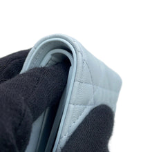 Load image into Gallery viewer, Dior Lady Dior Cannage Dahlia Wallet Ice blueS2605PUQA_M39Z Lambskin
