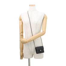 Load image into Gallery viewer, CHANEL Matelasse Chain wallet BlackAP0238 Caviar Leather
