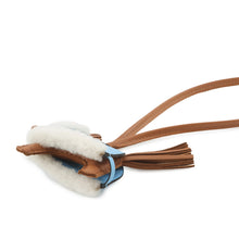 Load image into Gallery viewer, HERMES Rodeo Plush Gold/Terre/Celeste/Ecru Lambskin Mouton Size PM

