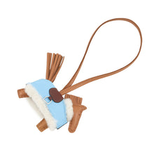 Load image into Gallery viewer, HERMES Rodeo Plush Gold/Terre/Celeste/Ecru Lambskin Mouton Size PM
