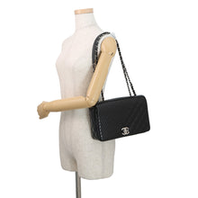 Load image into Gallery viewer, CHANEL Boy Chanel ChainShoulder Bag Black Enamel
