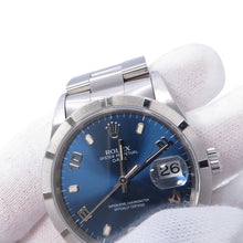Load image into Gallery viewer, ROLEX Oyster Perpetual Date W34mm Stainless Steel Blue Dial15210
