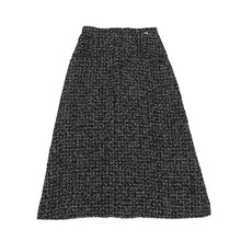 Load image into Gallery viewer, CHANEL Long Tweed Skirt Size 38 BlackP78021-V67296-NQ793 Cotton77% Nylon19% Lyocell4%
