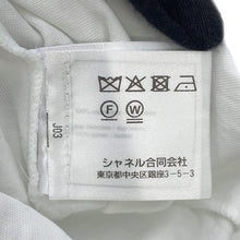 将图像加载到图库查看器中，CHANEL Camisole T-shirt Size M Black/WhiteP72150-K10356-NA934 Cotton100% Cashmere100% Rhinestone
