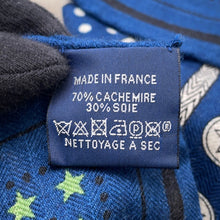 将图像加载到图库查看器中，HERMES Giant Square Zuav and Dragon Size 140 Marine/Natural/Green Cashmere70% Silk30%
