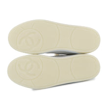 将图像加载到图库查看器中，CHANEL CC Logo Leather Sneakers WhiteG39978 Leather Size 38
