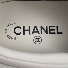 将图像加载到图库查看器中，CHANEL CC Logo Leather Sneakers WhiteG39978 Leather Size 38
