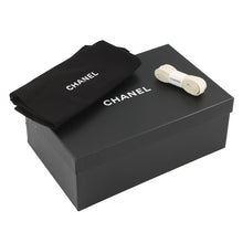 将图像加载到图库查看器中，CHANEL CC Logo Leather Sneakers WhiteG39978 Leather Size 38
