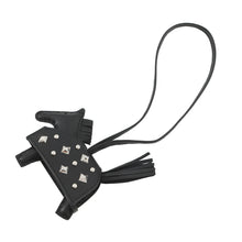 将图像加载到图库查看器中，HERMES Rodeo Robeo Padlock Black Lambskin
