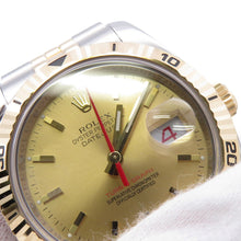将图像加载到图库查看器中，ROLEX Datejust Turn-O-Graph W36mm Stainless Steel K18YG Champagne Dial116263
